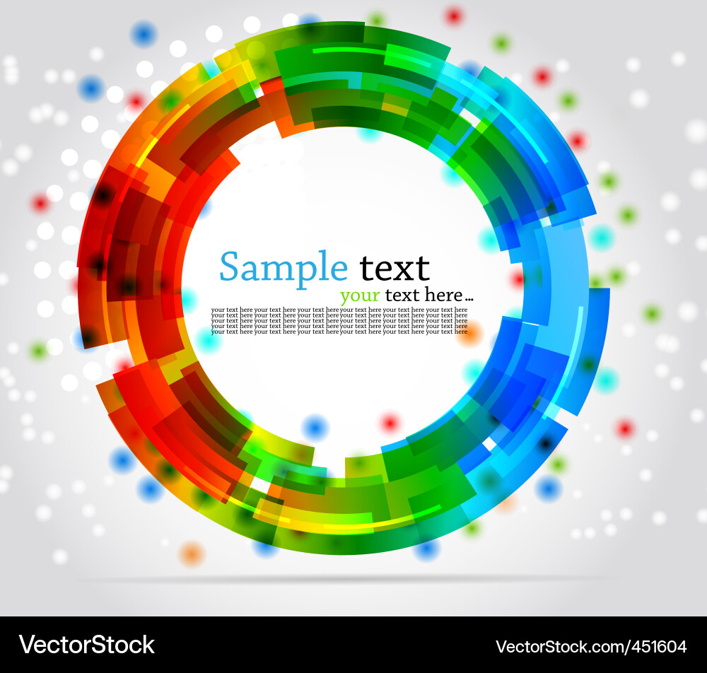 Dynamic Colorful Circle Background vector image