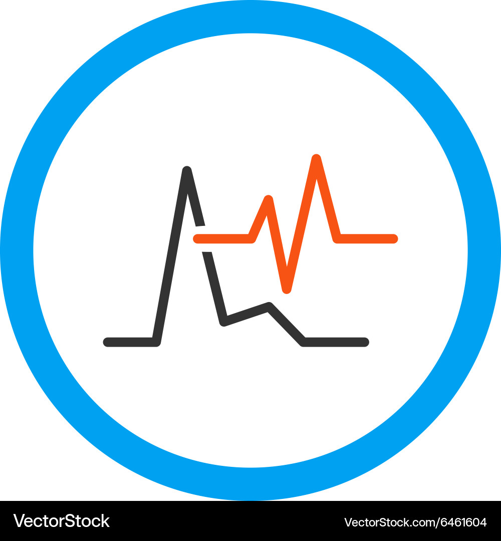 Ecg rounded icon (6461604) – Royalty-Free Vector | VectorStock