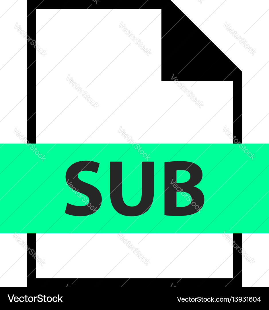 File name extension sub type vector image