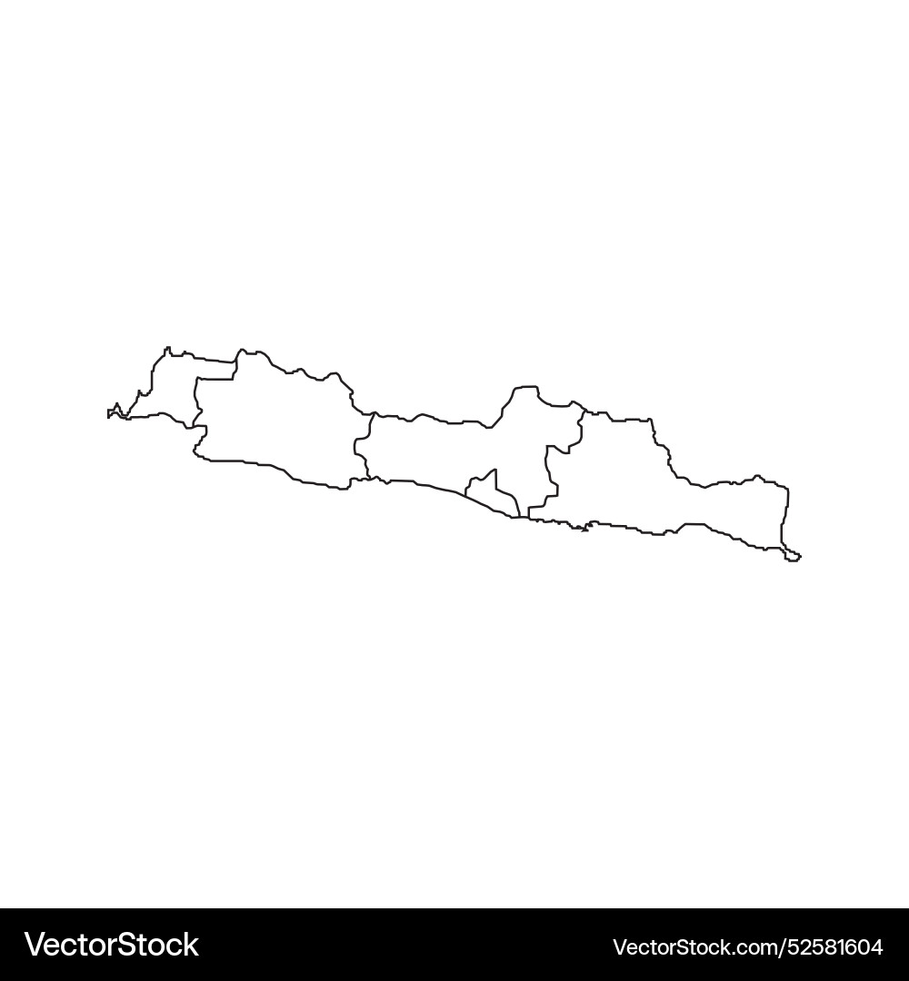 Java island map icon vector image