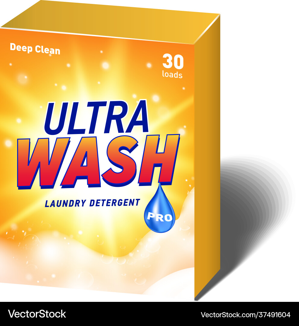Realistic mock up container for detergent Realistic mock up container for detergent vector image