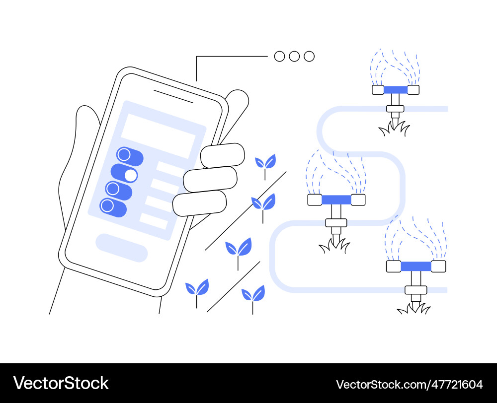 Sprinkler system testing abstract concept Sprinkler system testing abstract concept Vector Image