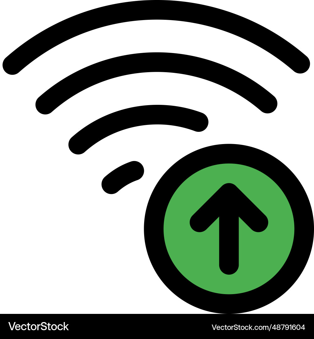 Uploading data faster with high speed internet Vector Image