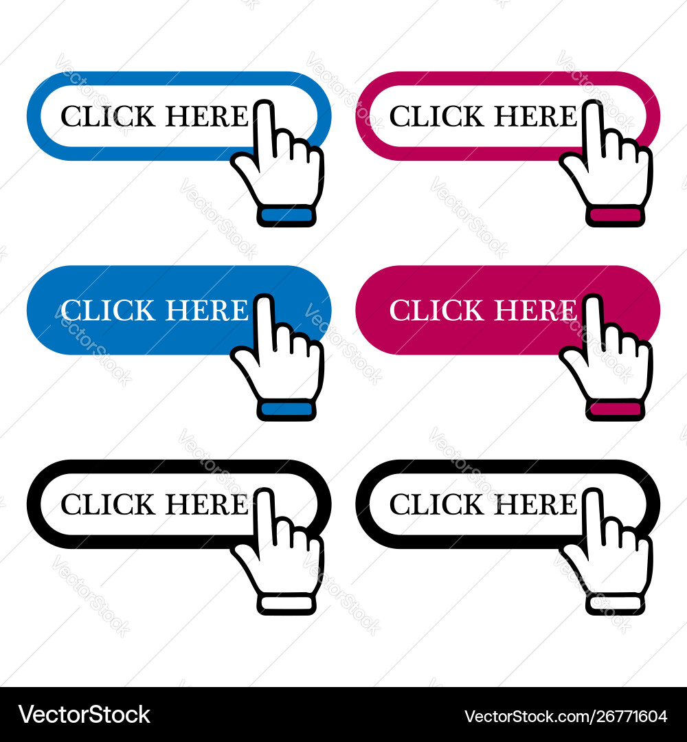Web buttons Vector Image