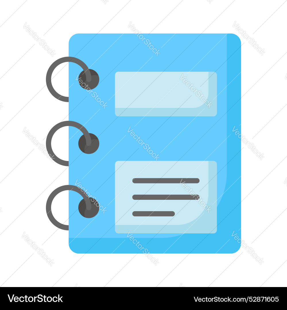 A design of notebook visually appealing Vector Image