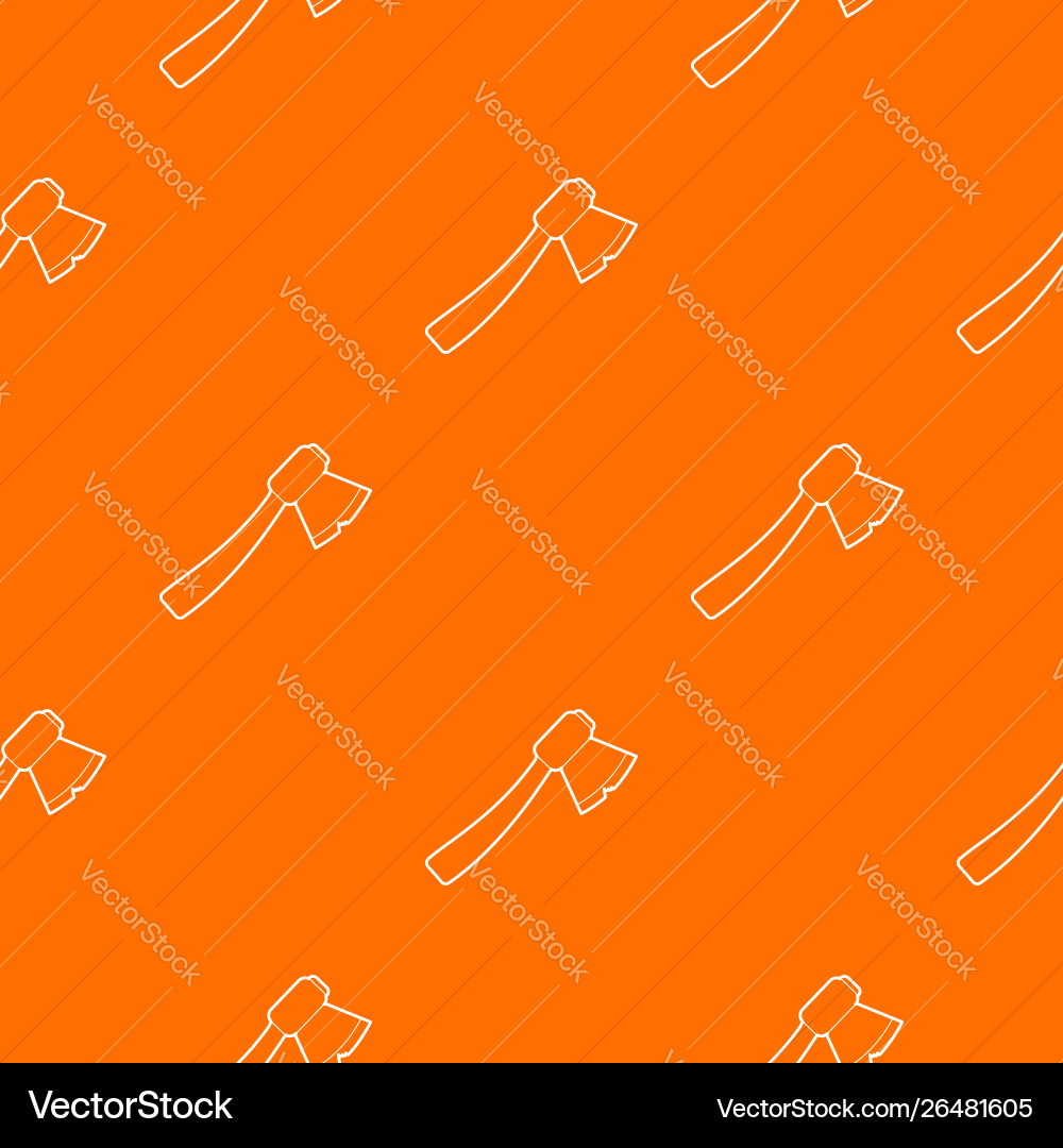 Axe pattern orange Axe pattern orange Vector Image