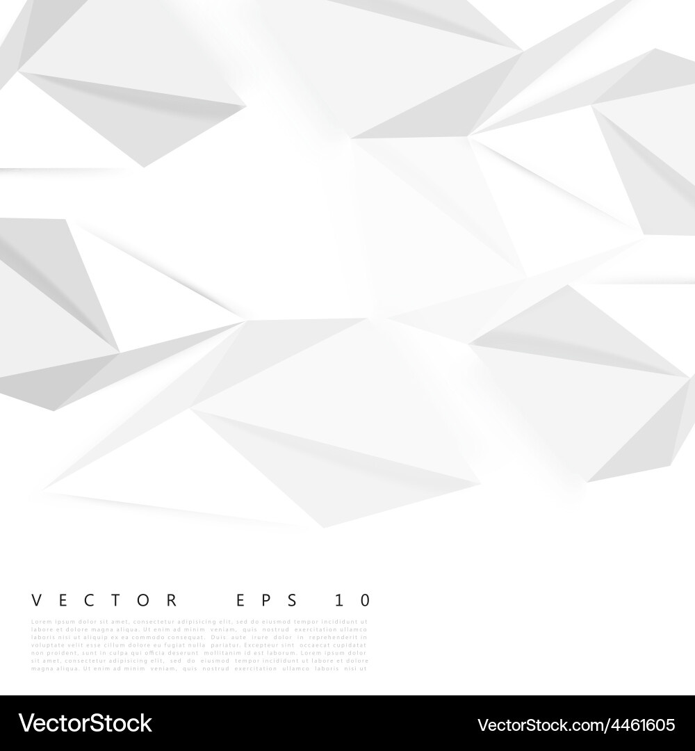 Background abstract polygon triangles vector image