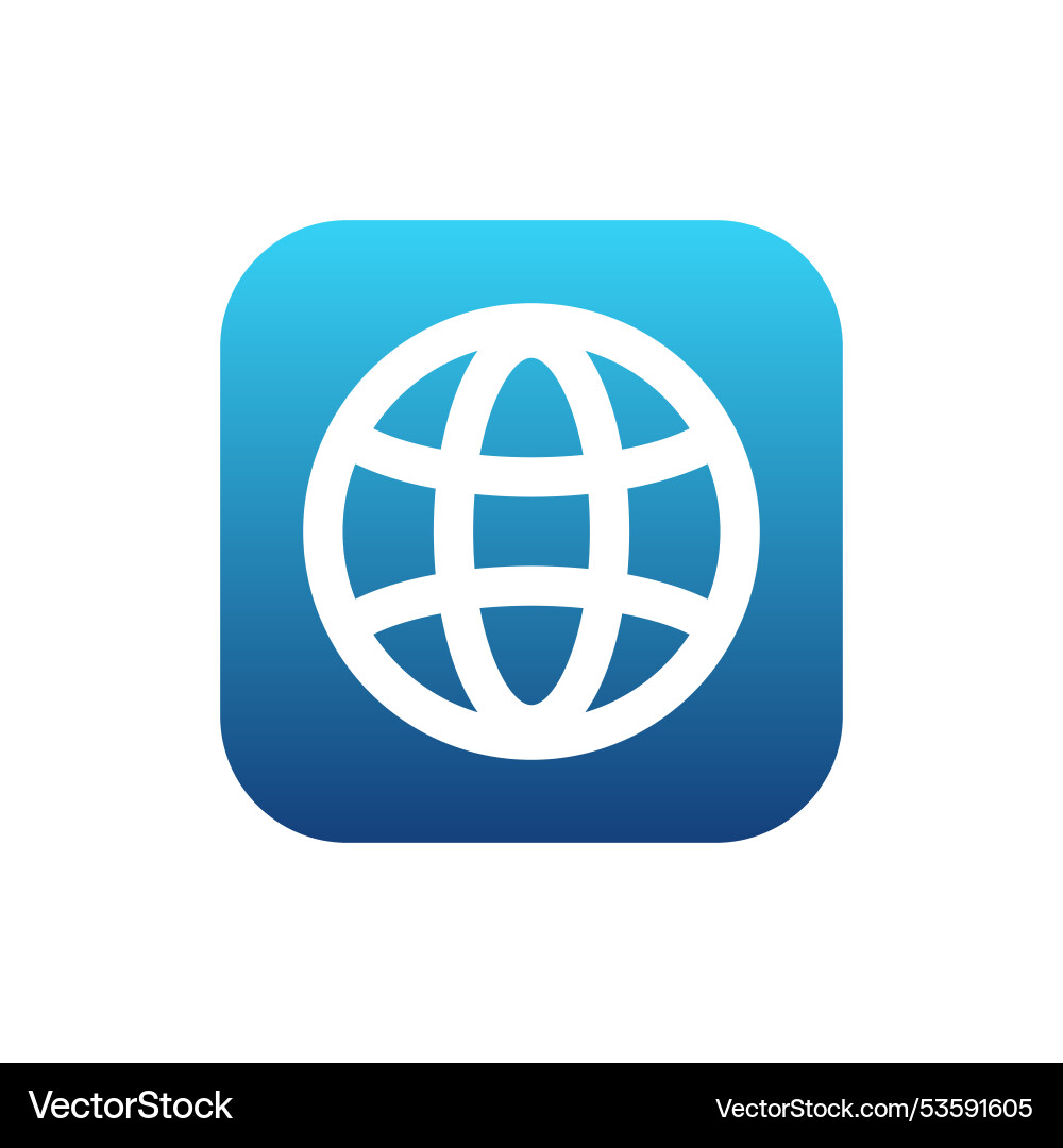 Browser application for mobile phone internet Vector Image
