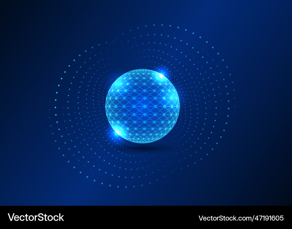 Data processor technology background refers vector image