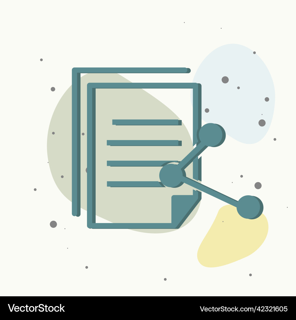 Document transfer icon on multicolored background Document transfer icon on multicolored background vector image