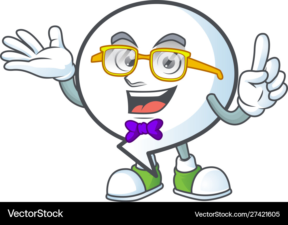 Geek pattern circle bubble with character shape vector image