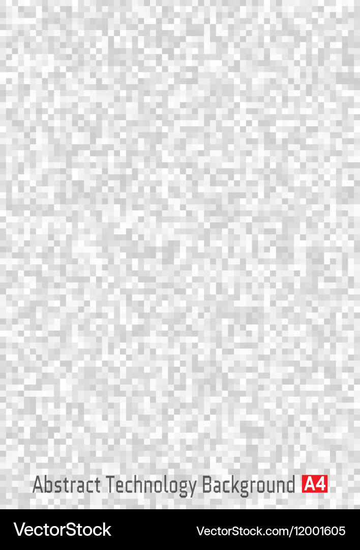 Gray pixel vertical background a4 format vector image