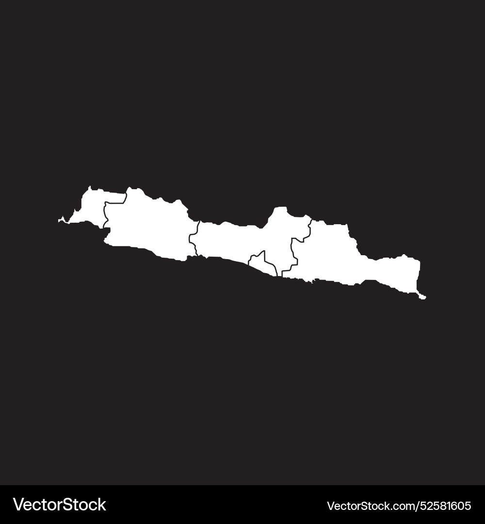 Java island map icon vector image