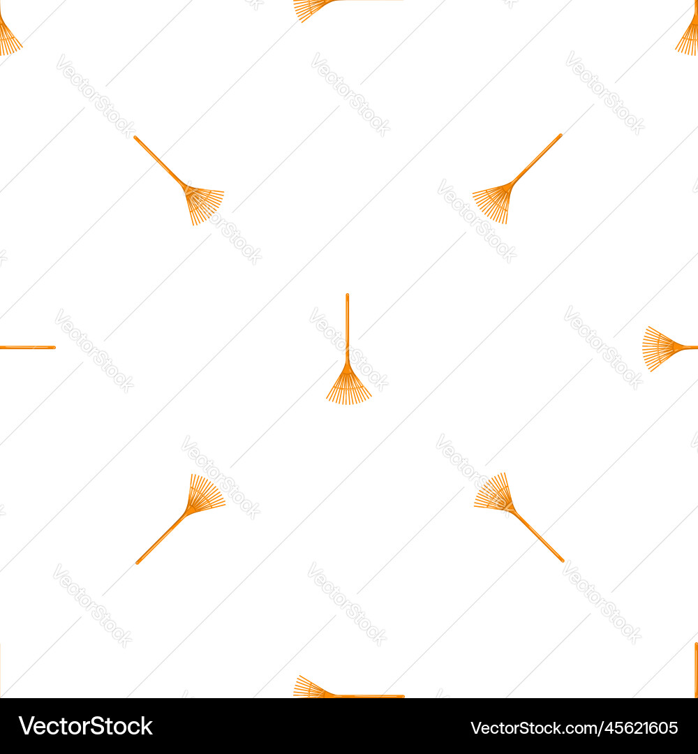Leaf rake pattern seamless Leaf rake pattern seamless Vector Image