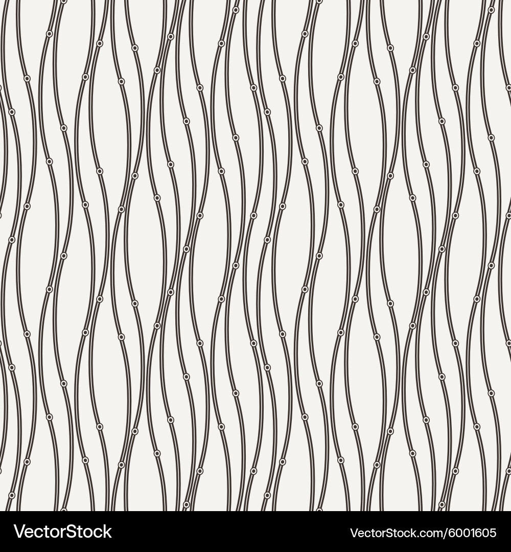 Seamless abstract pattern of curled lines vector image