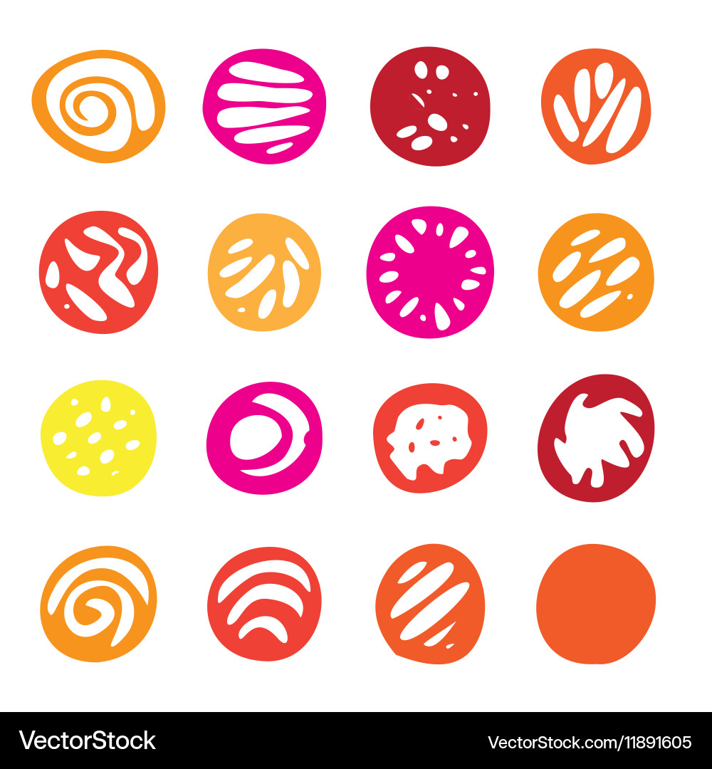 Set of hand drawn scetch elements vector image