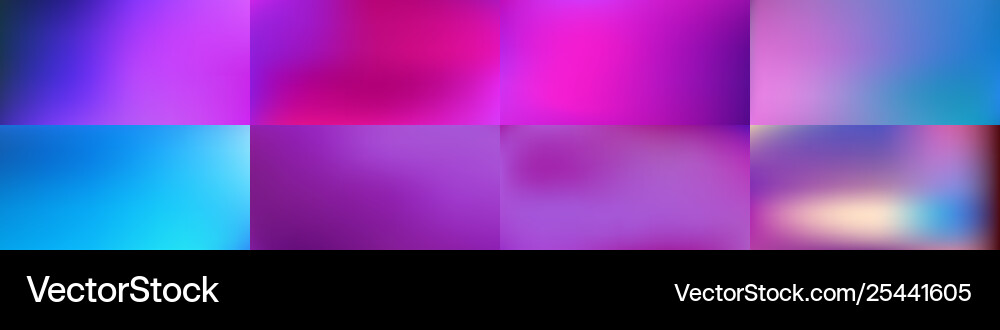 Set smooth abstract colorful mesh backgrounds Set smooth abstract colorful mesh backgrounds vector image