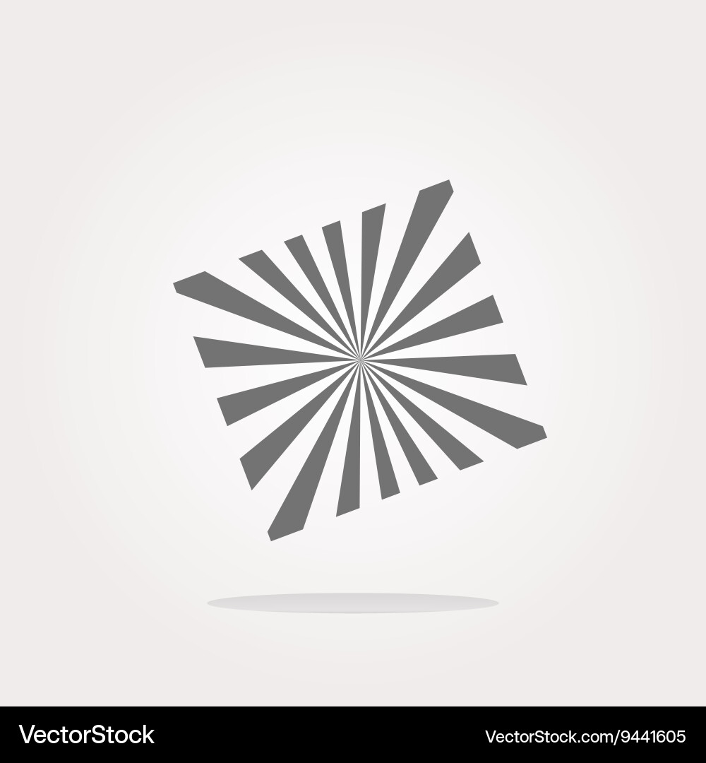 Sun icon on round button collection vector image