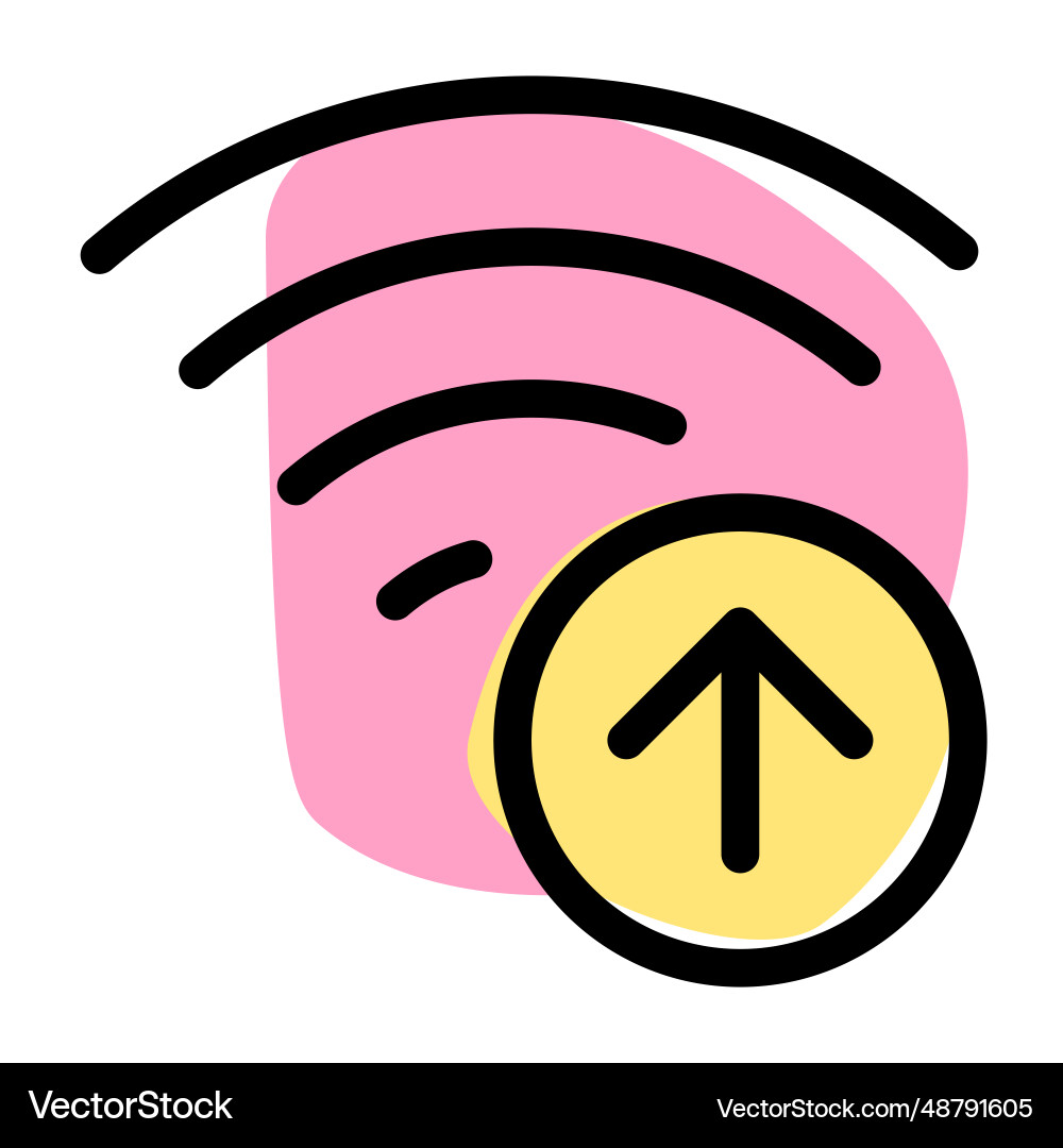 Uploading data faster with high speed internet Vector Image