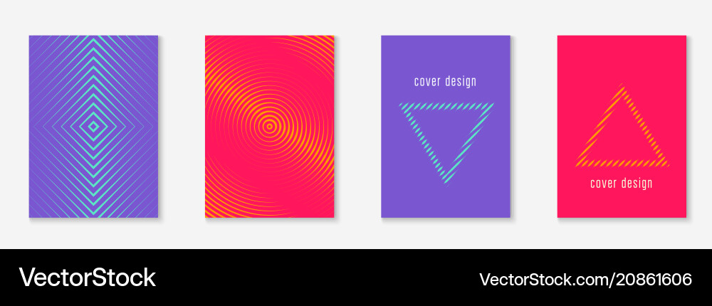 Abstract covers set vector image