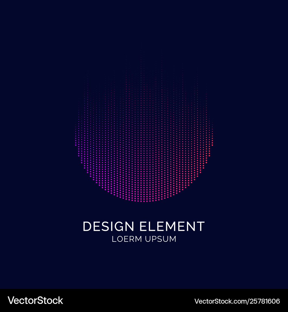 Abstract elements with dynamic lines and particles Abstract elements with dynamic lines and particles Vector Image