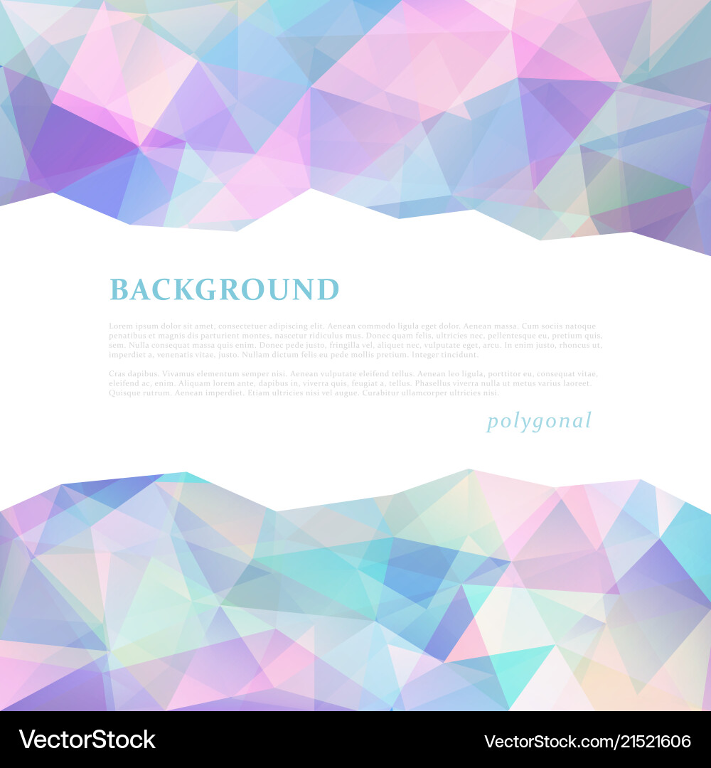 Abstract triangular banner vector image