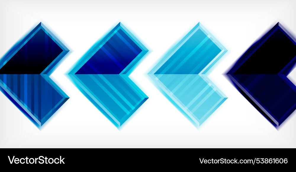 Arrow symbols created with 3d effects and line Arrow symbols created with 3d effects and line vector image