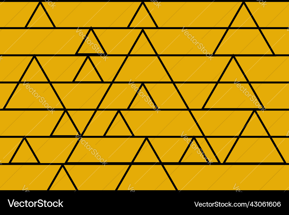 Black triangle shape pattern Black triangle shape pattern vector image