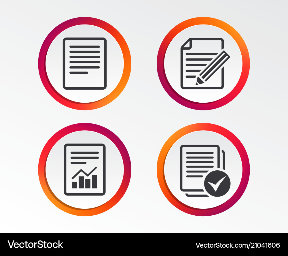 Dokument-Symbole Datei mit Diagramm und Checkbox Dokument-Symbole Datei mit Diagramm und Checkbox vektorbild