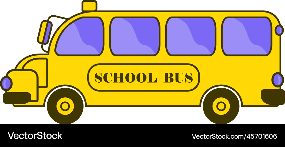 Flat style graphic element with side view Vector Image