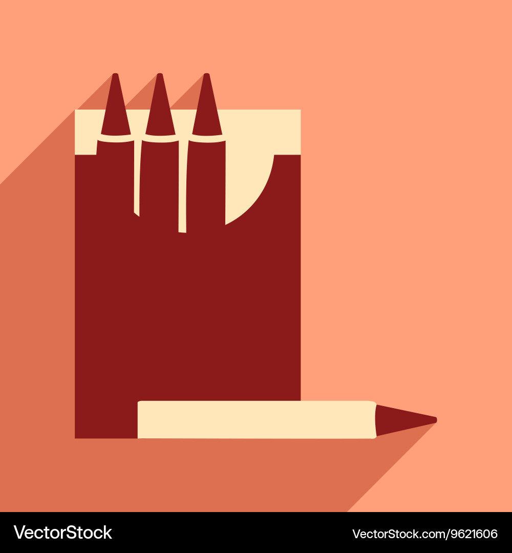 Flat with shadow icon and mobile application vector image