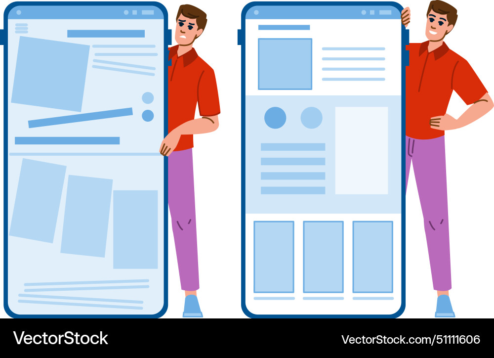 Interface empirical design website Interface empirical design website Vector Image