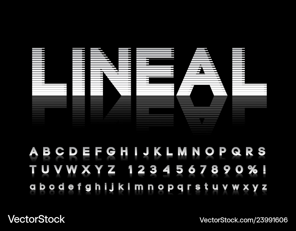 Modern abstract font and alphabet Modern abstract font and alphabet vector image