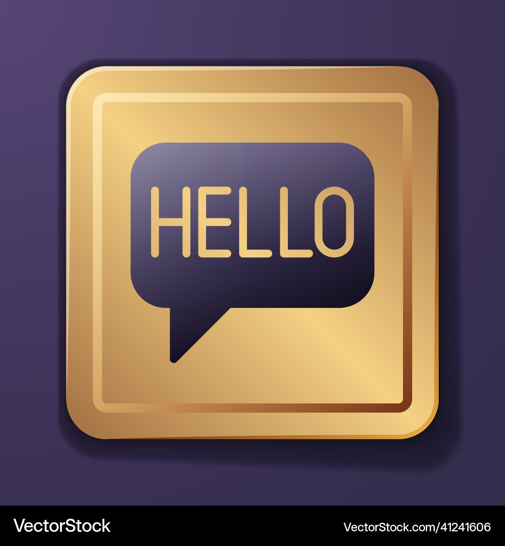 Purple hello in different languages icon isolated Purple hello in different languages icon isolated vector image