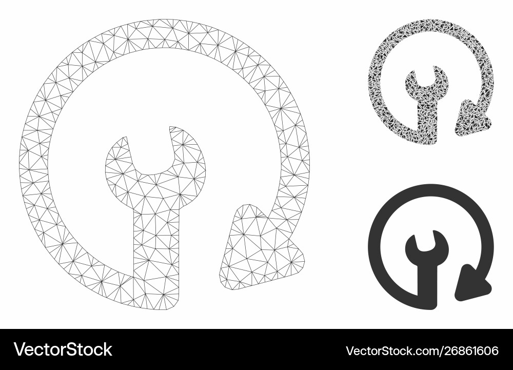 Repeat service mesh network model Repeat service mesh network model Vector Image