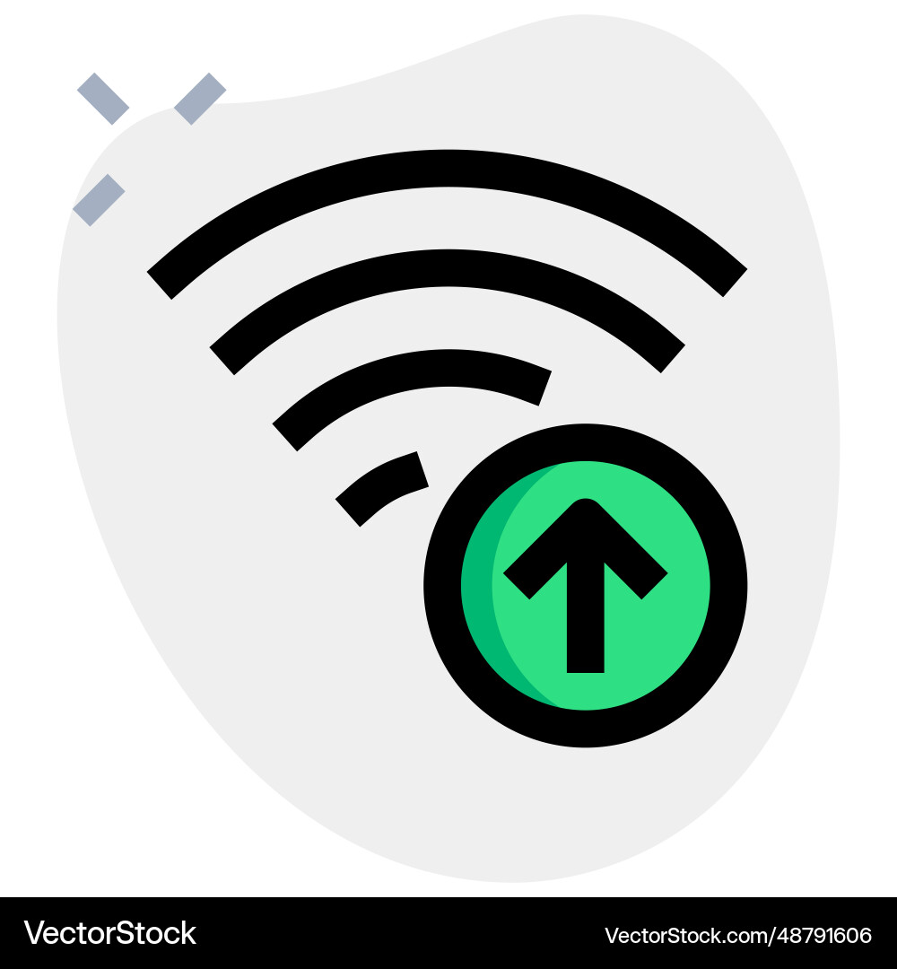 Uploading data faster with high speed internet Vector Image