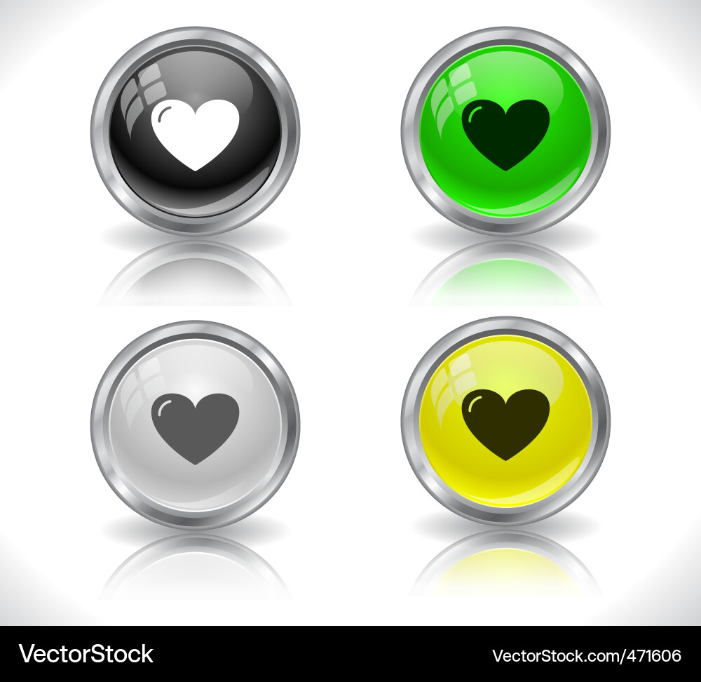 Website buttons Vector Image