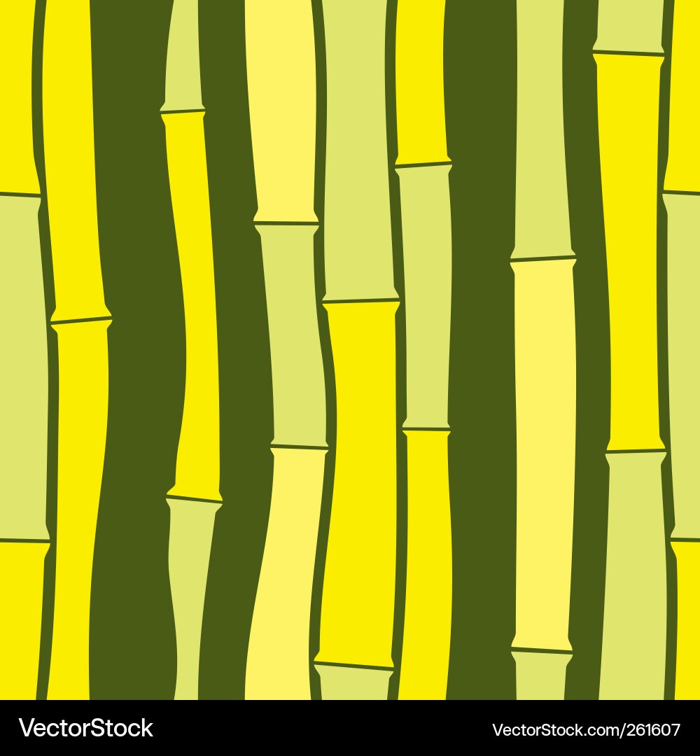 Bamboo Pattern - Seamless Texture Vector Image