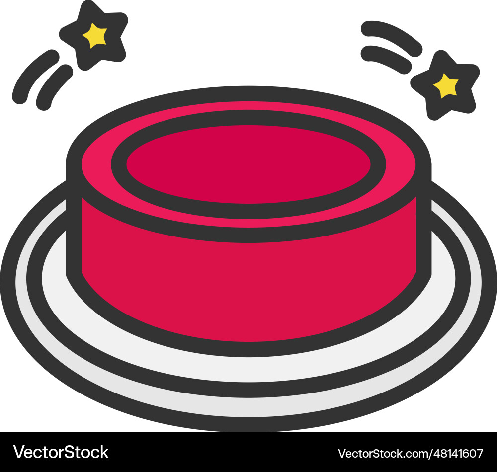 Button icon image Vector Image
