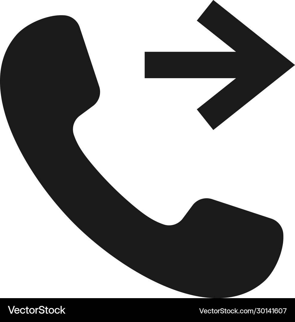 Call outgoing icon app symbol for your web site vector image