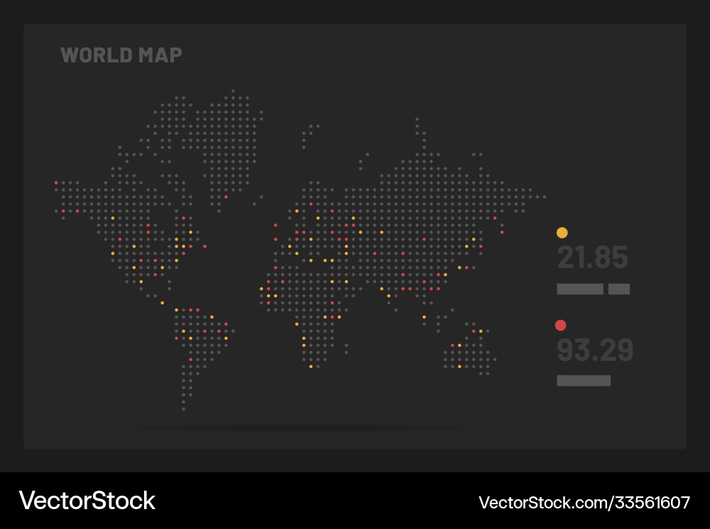 Dashboard ui and ux kit with data visualization vector image