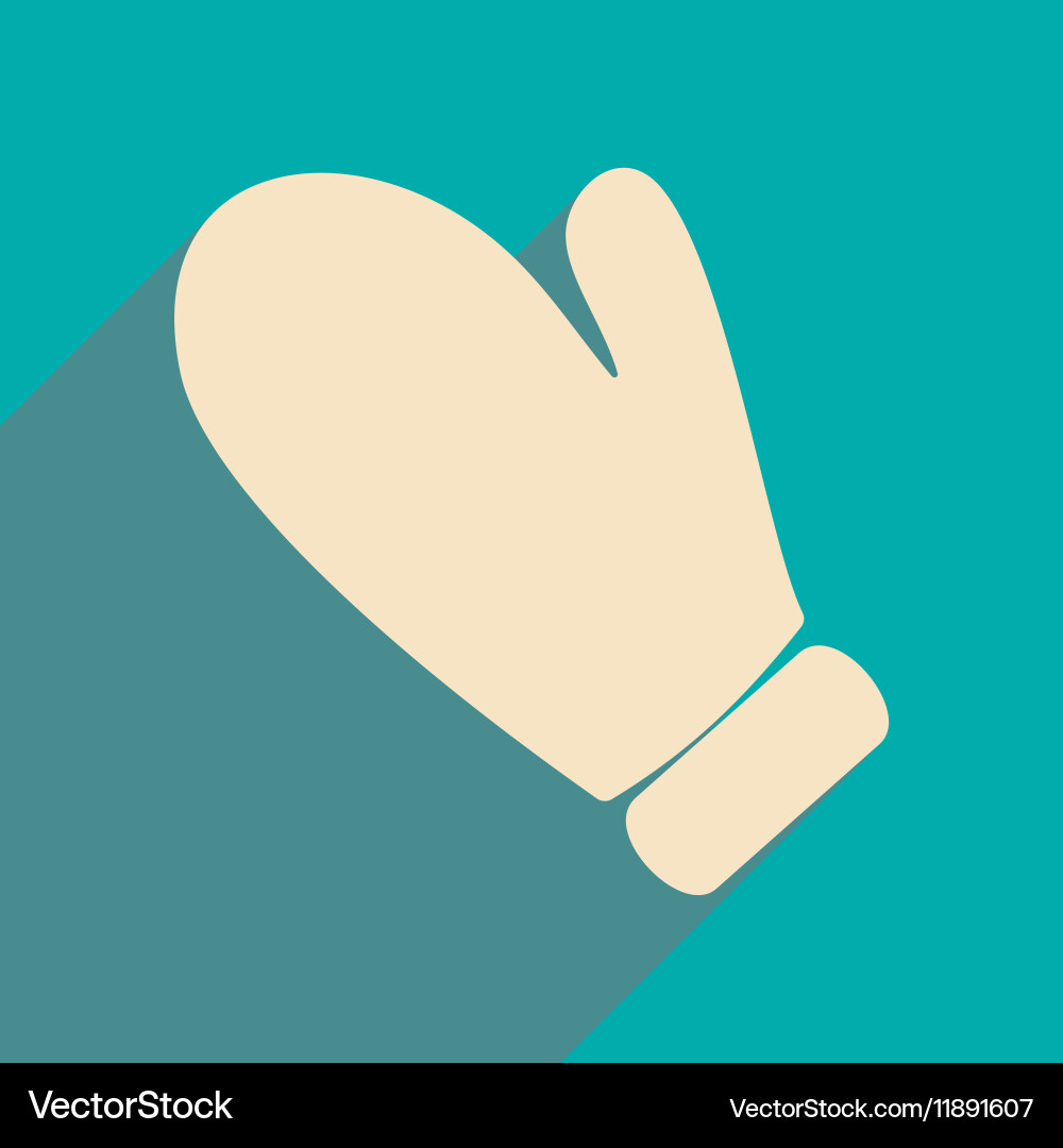 Flat with shadow icon and mobile application vector image