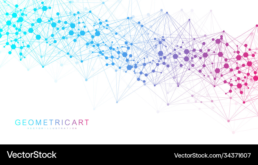 Geometric abstract background with connected line Geometric abstract background with connected line vector image