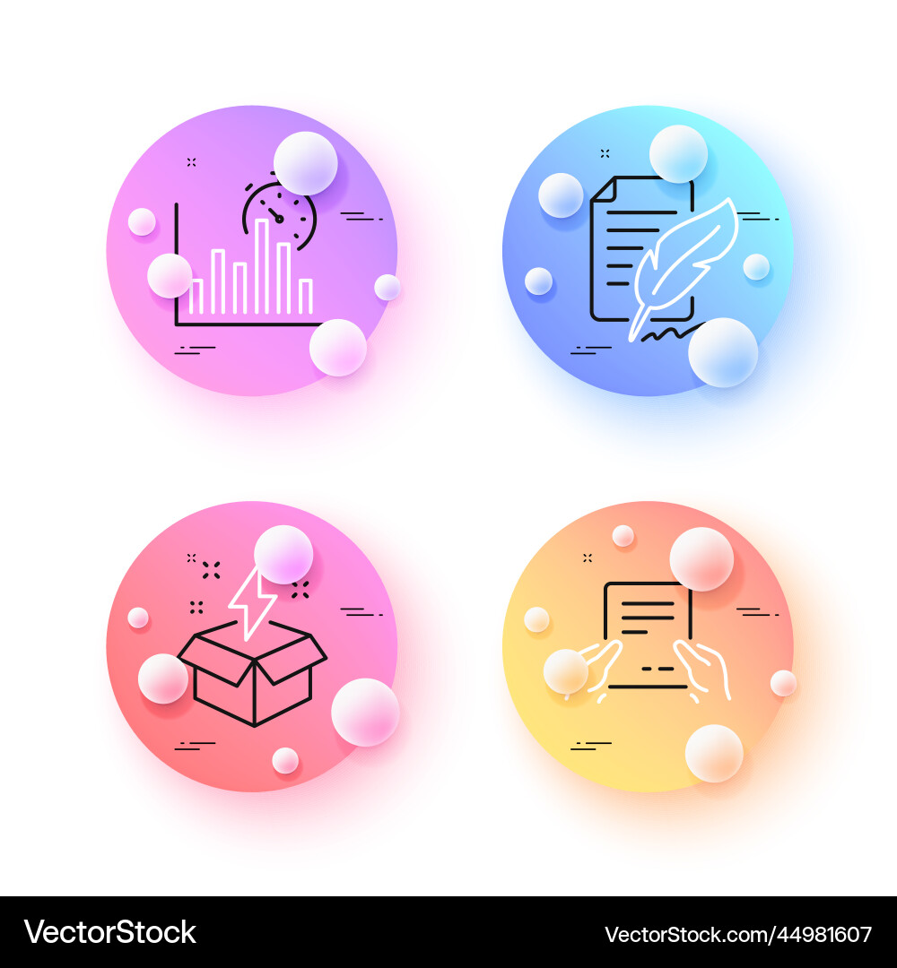 Receive file report timer and creative idea Receive file report timer and creative idea vector image