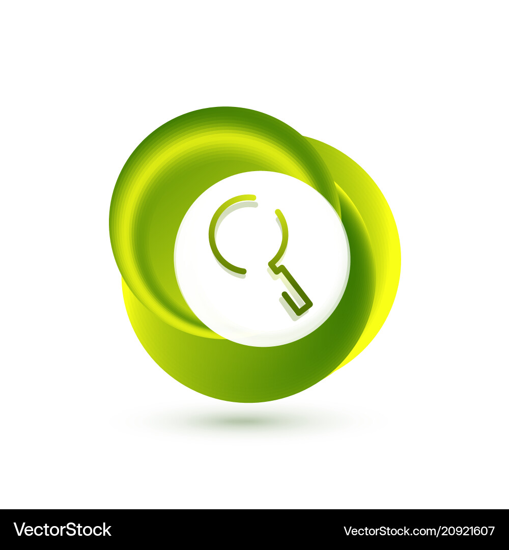 Search magnifier web button magnify icon modern Search magnifier web button magnify icon modern vector image