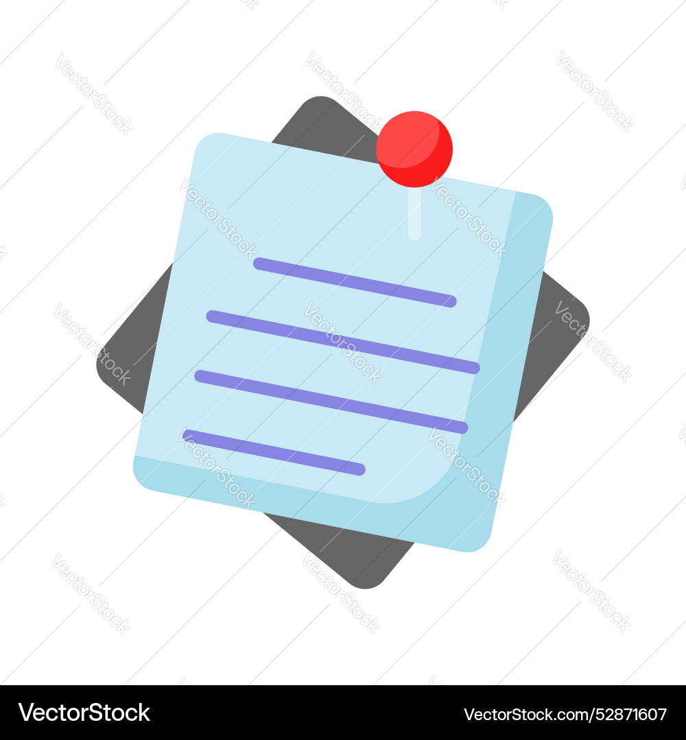 Sticky notes design in modern style ready to use vector image