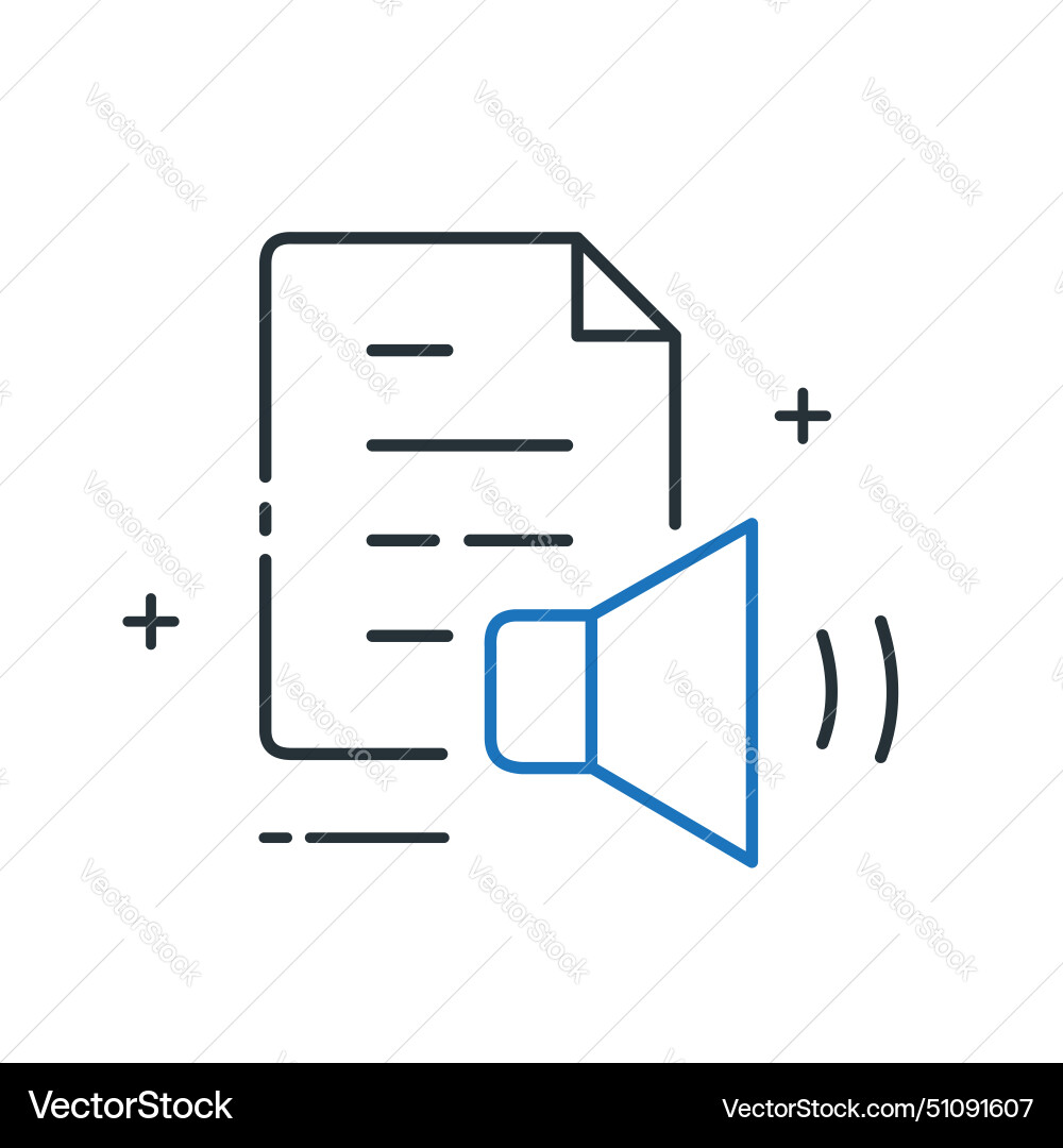 Text to speech generator synthesis icon vector image