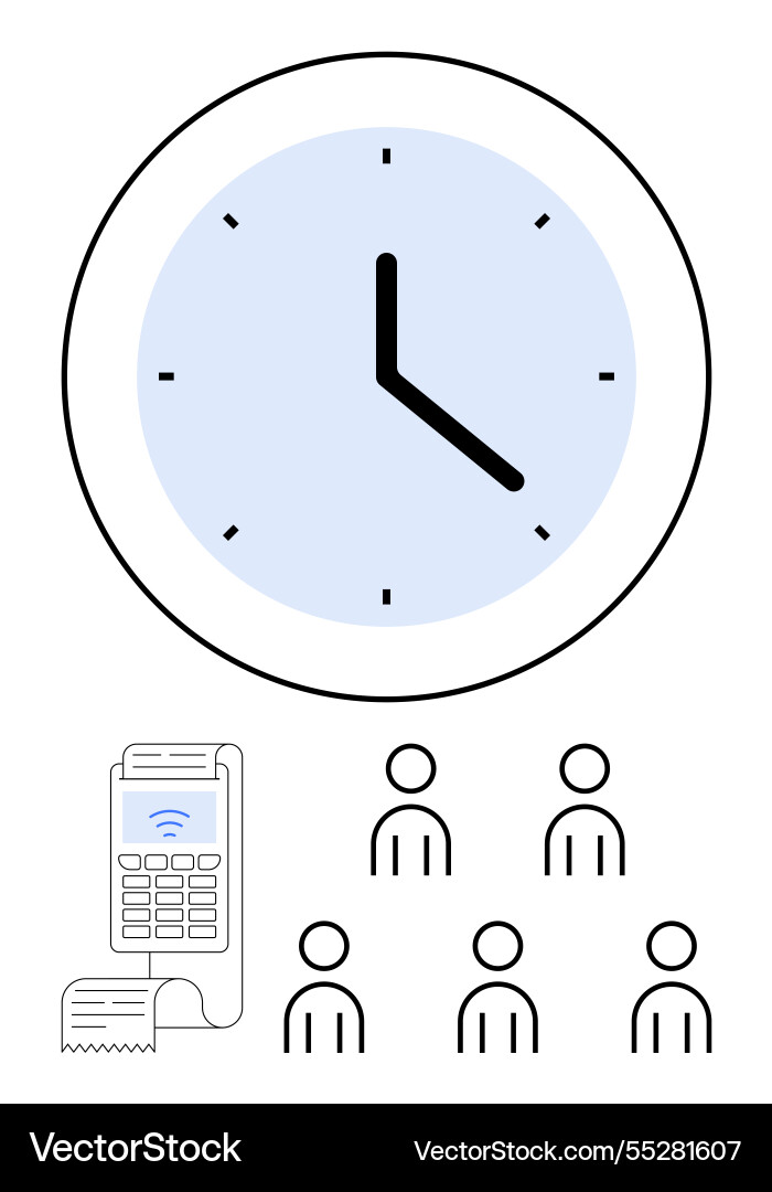 Time management and productivity balancing Time management and productivity balancing vector image