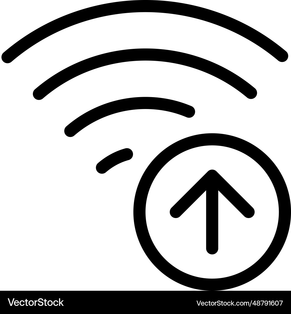 Uploading data faster with high speed internet Vector Image