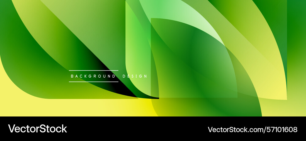Abstract green design smooth shapes overlap Abstract green design smooth shapes overlap Vector Image